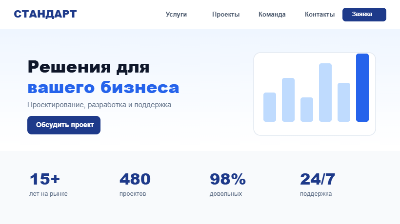 Сайт компании